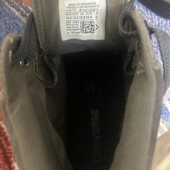 Gray Converse All Star/Chuck Taylor High Tops - Picture 12 of 16